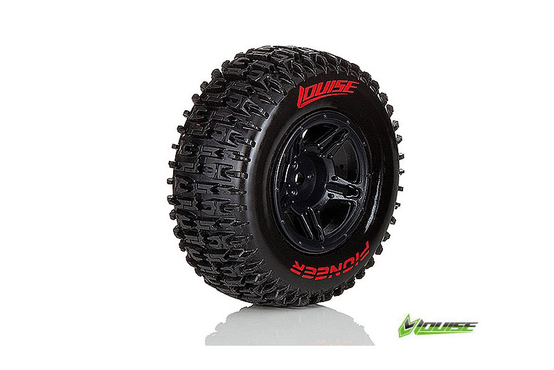 Louise SC-Pioneer soft Felge schwarz (2) 12mm TRX-Slash vorn L-T3148SBTF