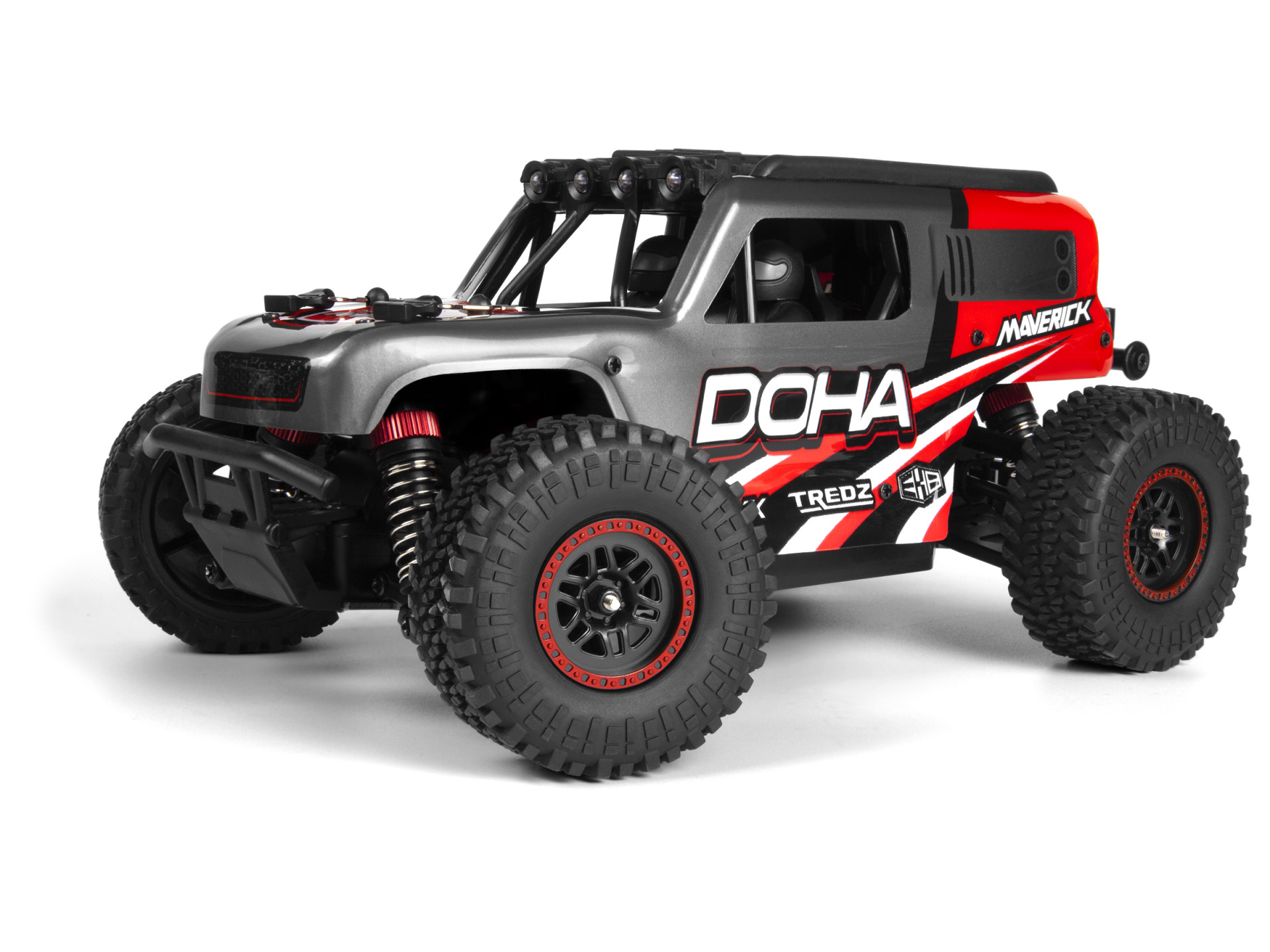 Maverick Doha 1/20 4WD Elektro Truck Rot 150701 - Abbildung 1