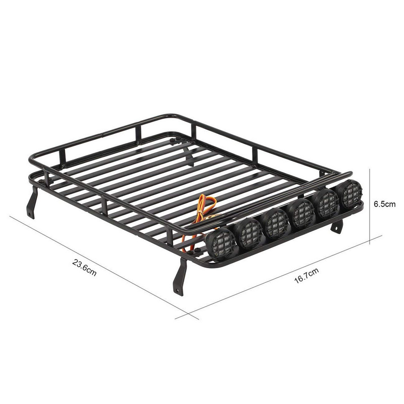 Absima 1:10 Metall-Dachträger inkl. LEDs 2320124