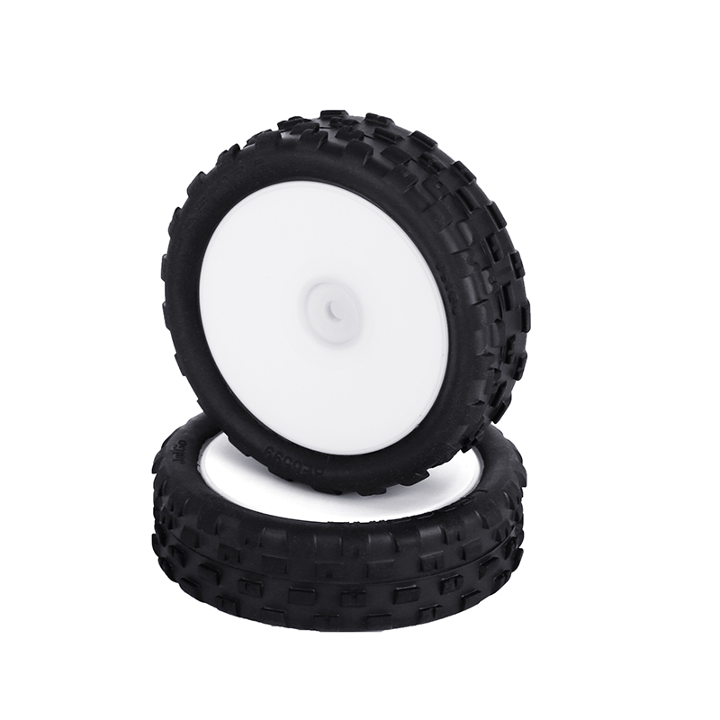 LC Racing Reifen/Felgen Mini Buggy Jetgo vorne  2WD montiert  2 Stück LC5041