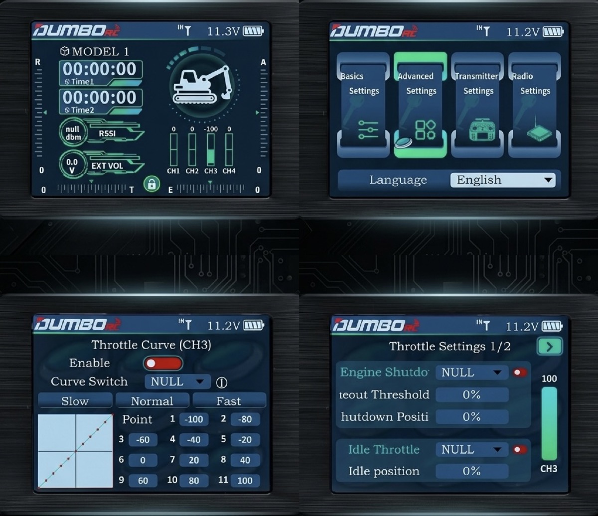 DumboRC 16-Kanal Stickfernsteuerungs DRC16P incl. Empfänger 2.4GHz - Abbildung 5