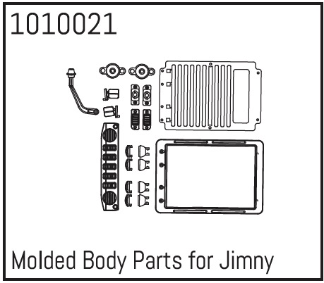 Hobby Plus Molded Body Parts for Jimny 240076