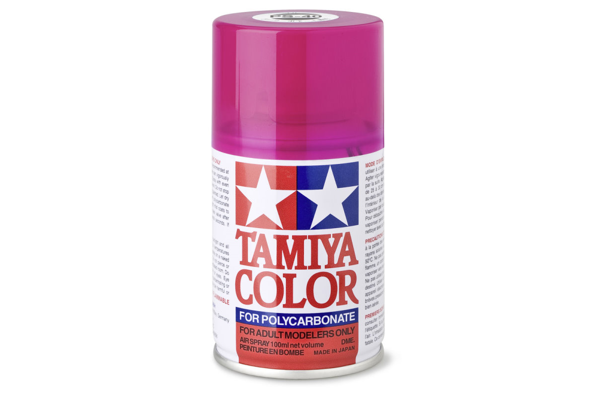 Tamiya Color Lexan Spray Farbe PS-40 Translucent Rosa PS40 Pink 100ml 300086040 - Abbildung 1