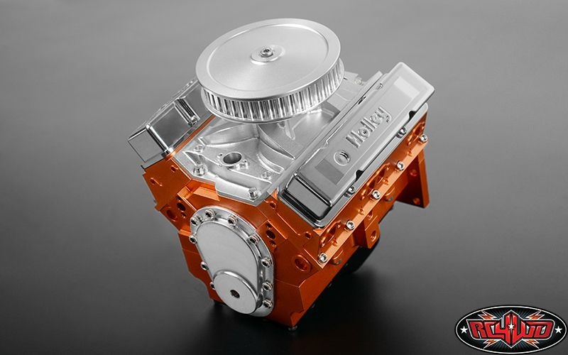RC4WD 1/10 Holley® Chrome Valve Covers for Scale V8 Engine Z-S1500