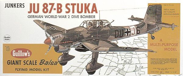 Guillow Stuka 1:16  Scale Balsabausatz 1002