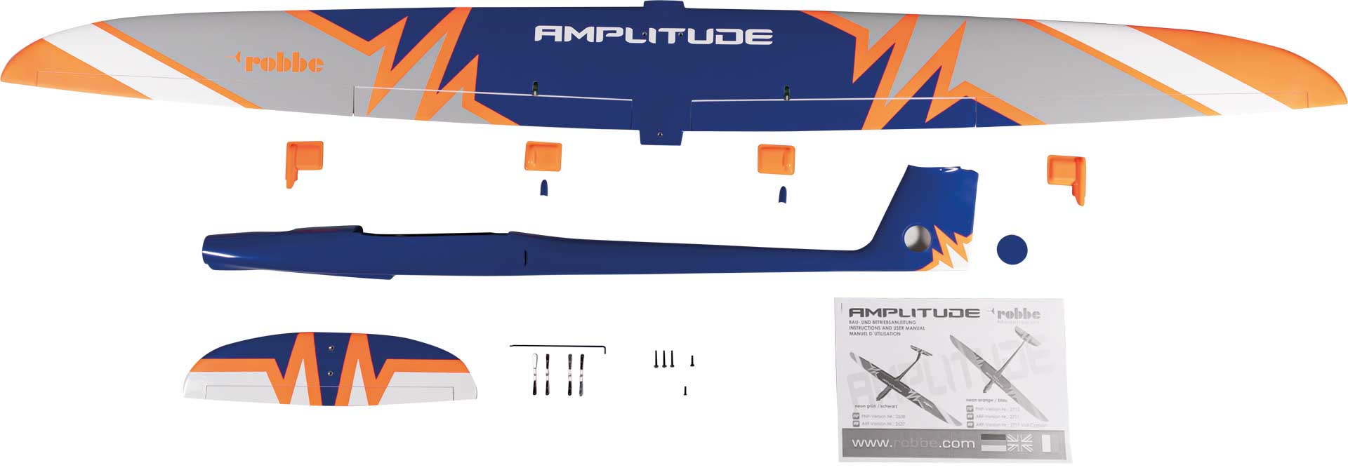 Robbe Amplitude ARF Voll-GfK/CfK Hotliner Neon Orange/Blau 2711