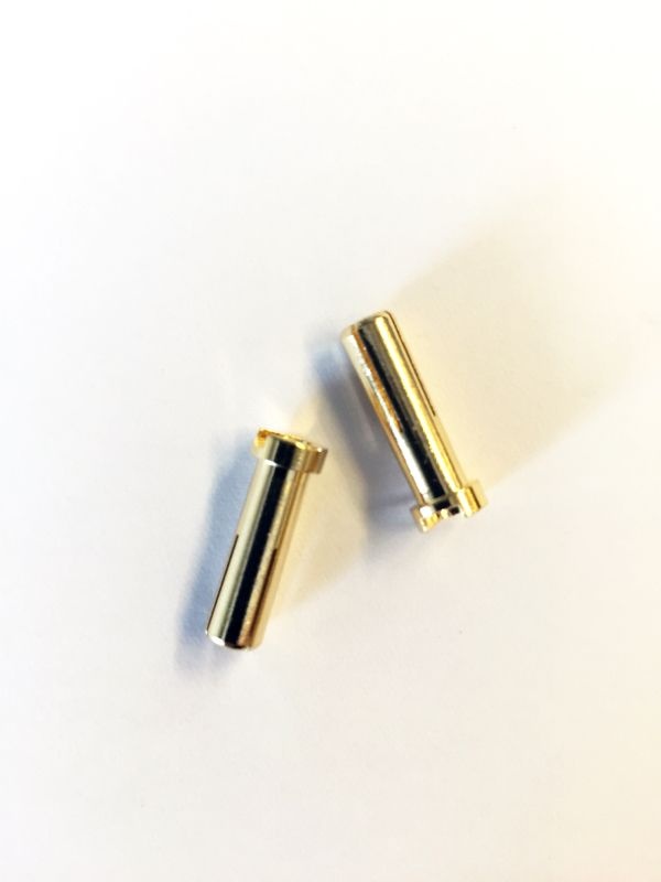 H-SPEED Goldkontaktstecker 5mm, L18mm (2) HSPP005