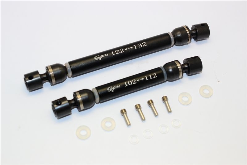 GPM Alu & Stahl CVD Kardanwellen v/h schwarz Traxxas Traxxas4