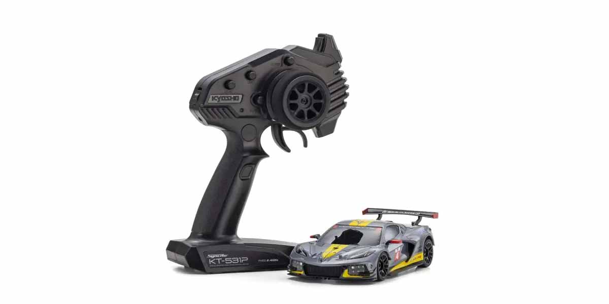 Kyosho Mini-Z MR04 RWD Corvette C8-R Gun Metal (W-MM/KT531P) 32356GM - Abbildung 1