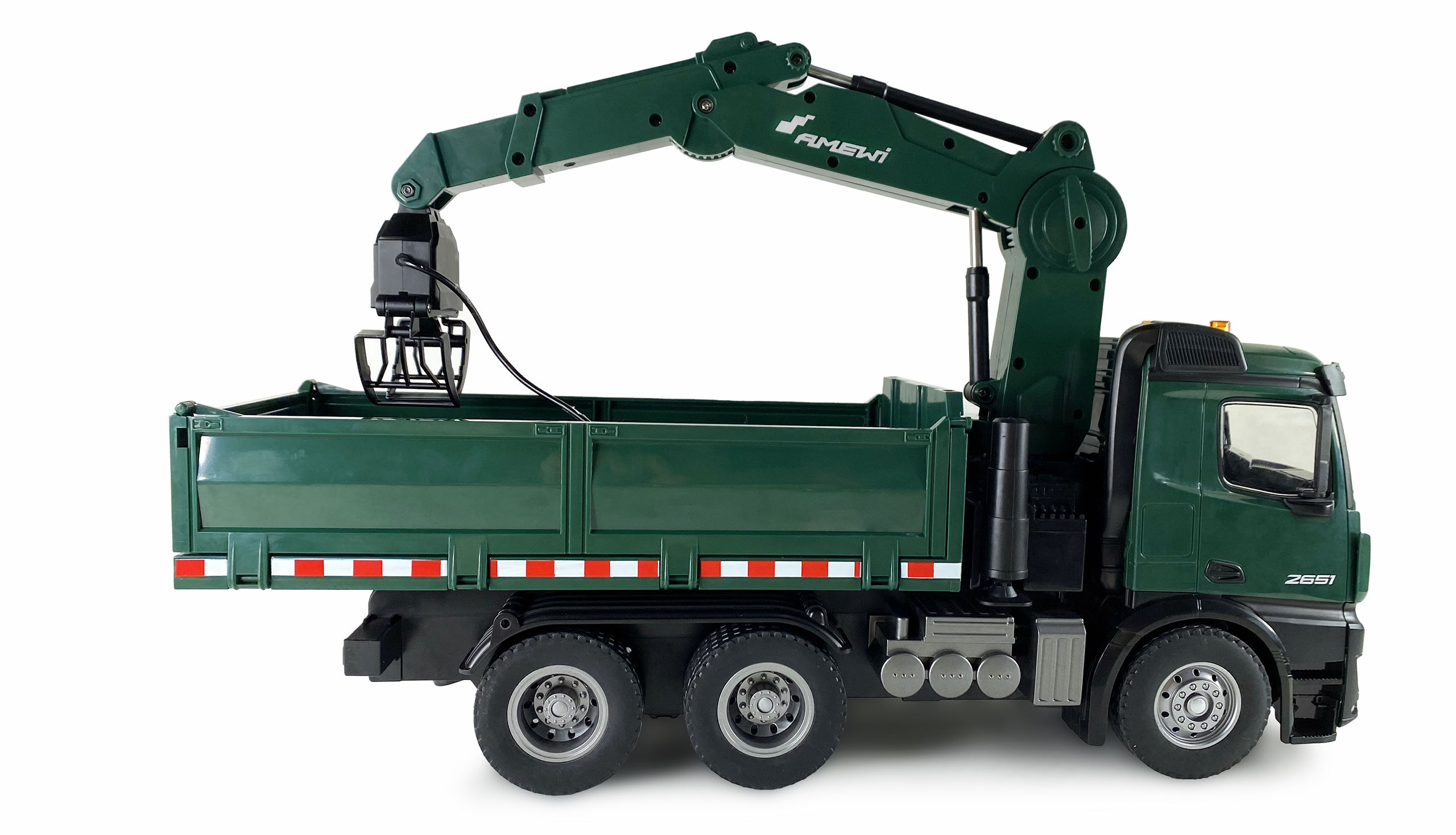 Amewi Mercedes-Benz Arocs Lizenz Kranwagen mit Kipper RTR grün 22568 - Abbildung 2