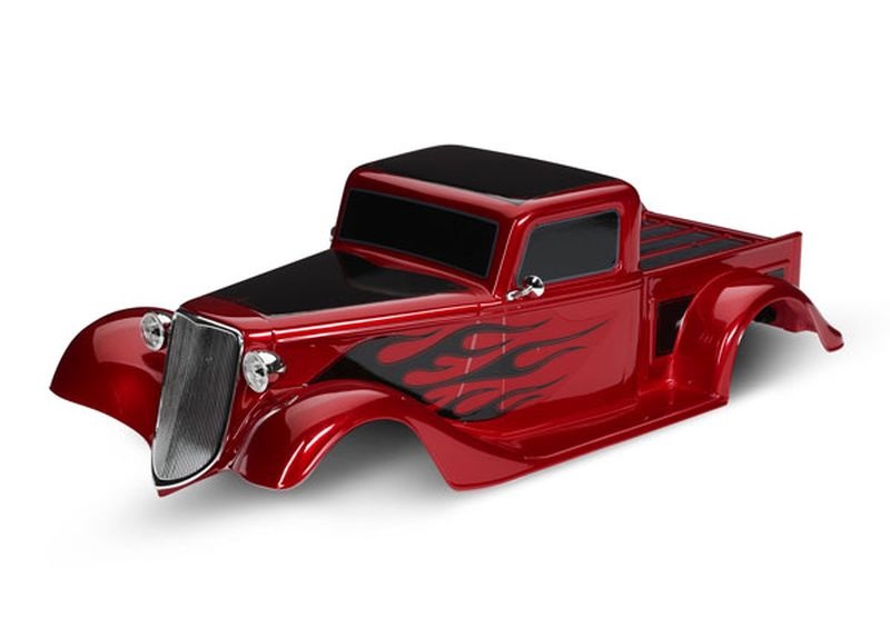 Traxxas Karo Factory Five '35 Hot Rod Truck (rot lackiert) + Anbaute 9335R