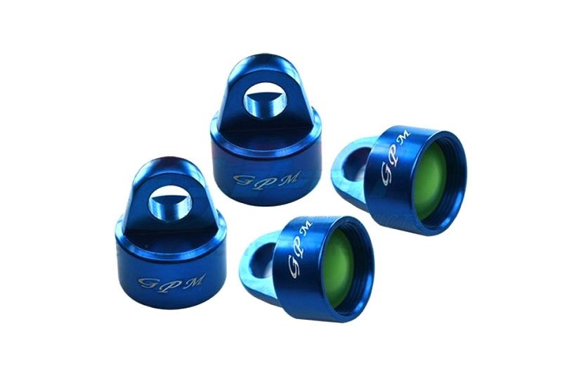 GPM Alu 6061-T6 Dämpferkappe für GPM & Original blau Traxxas Sledge
