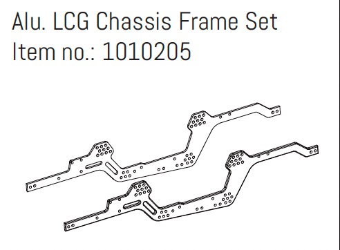 Hobby Plus Alu. LCG Chassis Frame Set - GOAT 240381