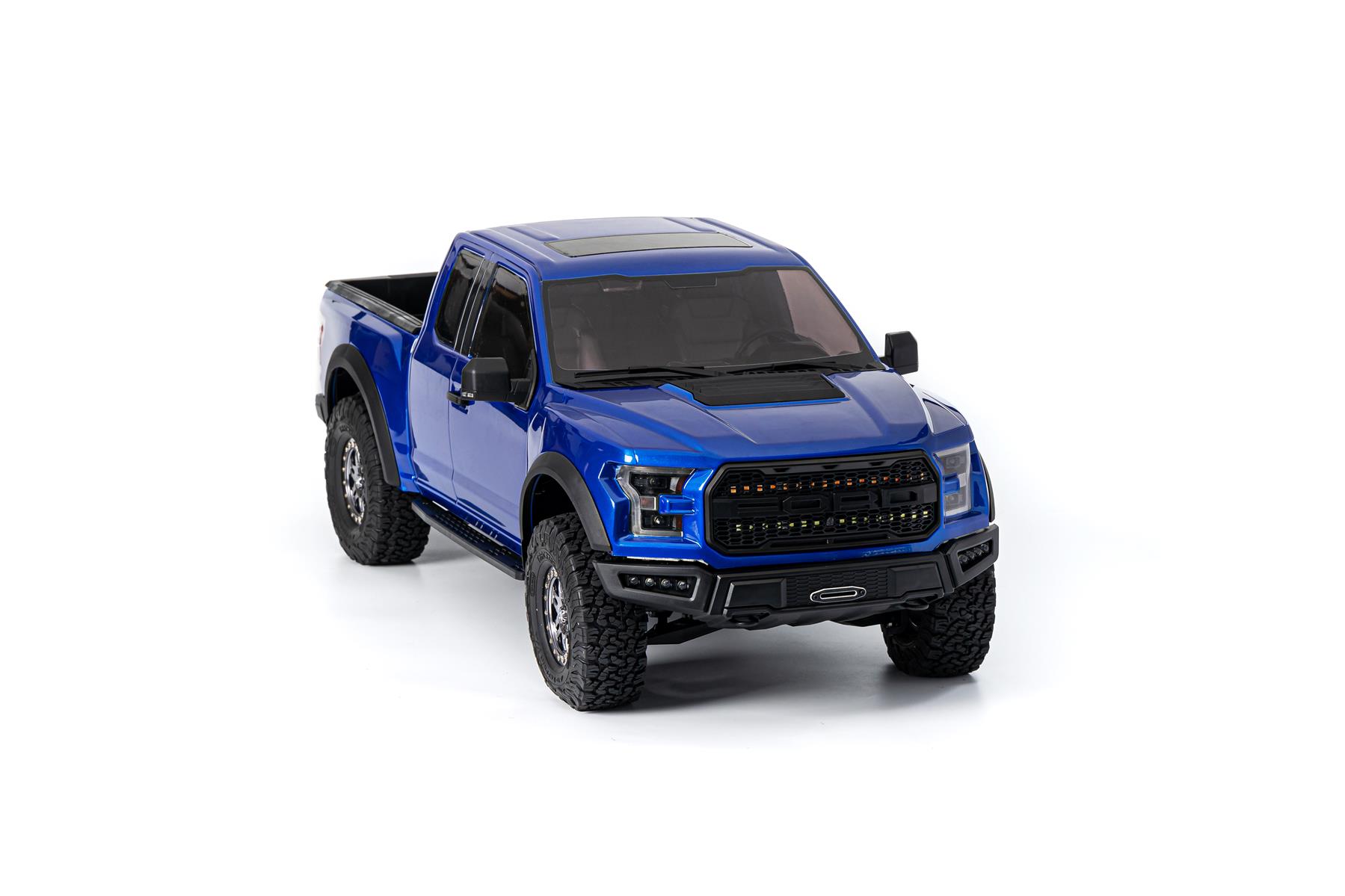 King Motor Ford 1/8 F-150 Raptor Crawler RTR mit DDF-350 Sender (Blau) TRF150U