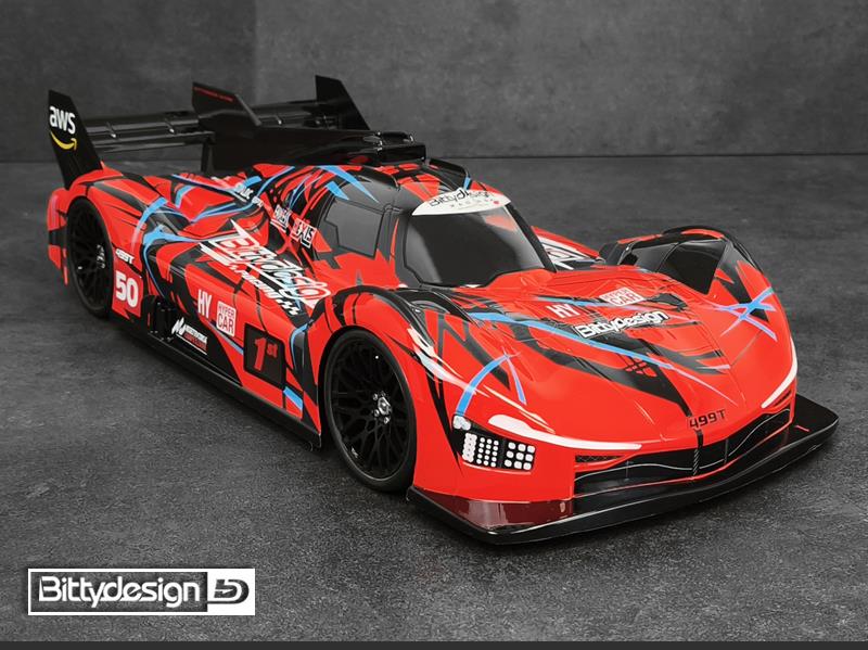 Bittydesign 499T Hypercar Karosserie klar 1/10 TT-02 LMH-190499T