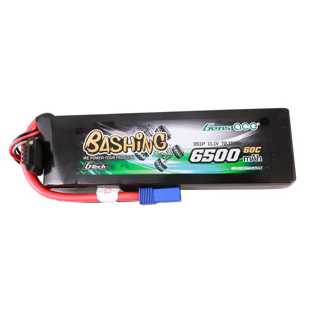 Gens Ace G-Tech 6500mAh 11.1V 60C 3S Lipo Akku Pack mit EC5-Bashing Series GEA653S60E5GT
