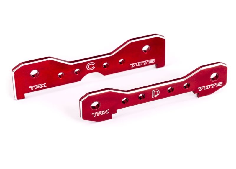 Traxxas Querlenker-Halter hinten 7075-T6 Alu rotn eloxiert 9630R