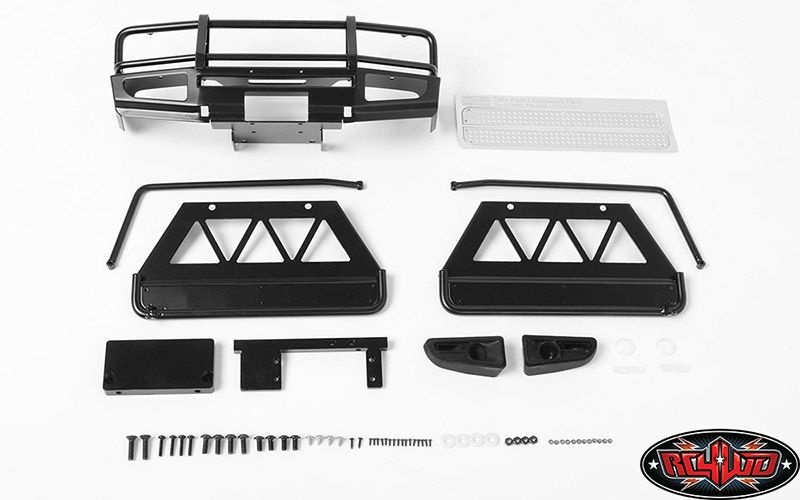 RC4WD Trifecta Front Bumper, Sliders and Side Bars for Land Cruise VVV-C0412