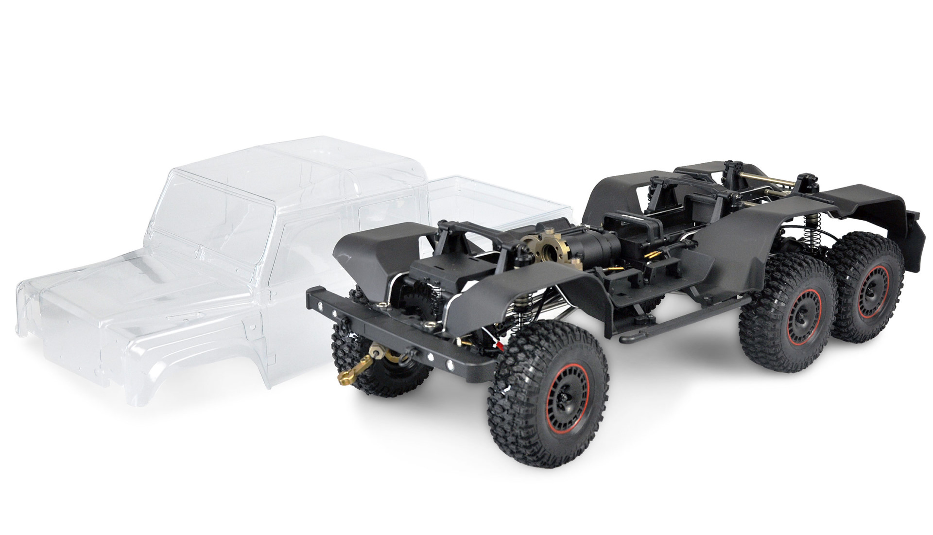 Amewi AMXRock RCX10.3R Scale Crawler 6x6 Pick-Up 1:10 Roller (pro Version) 22557