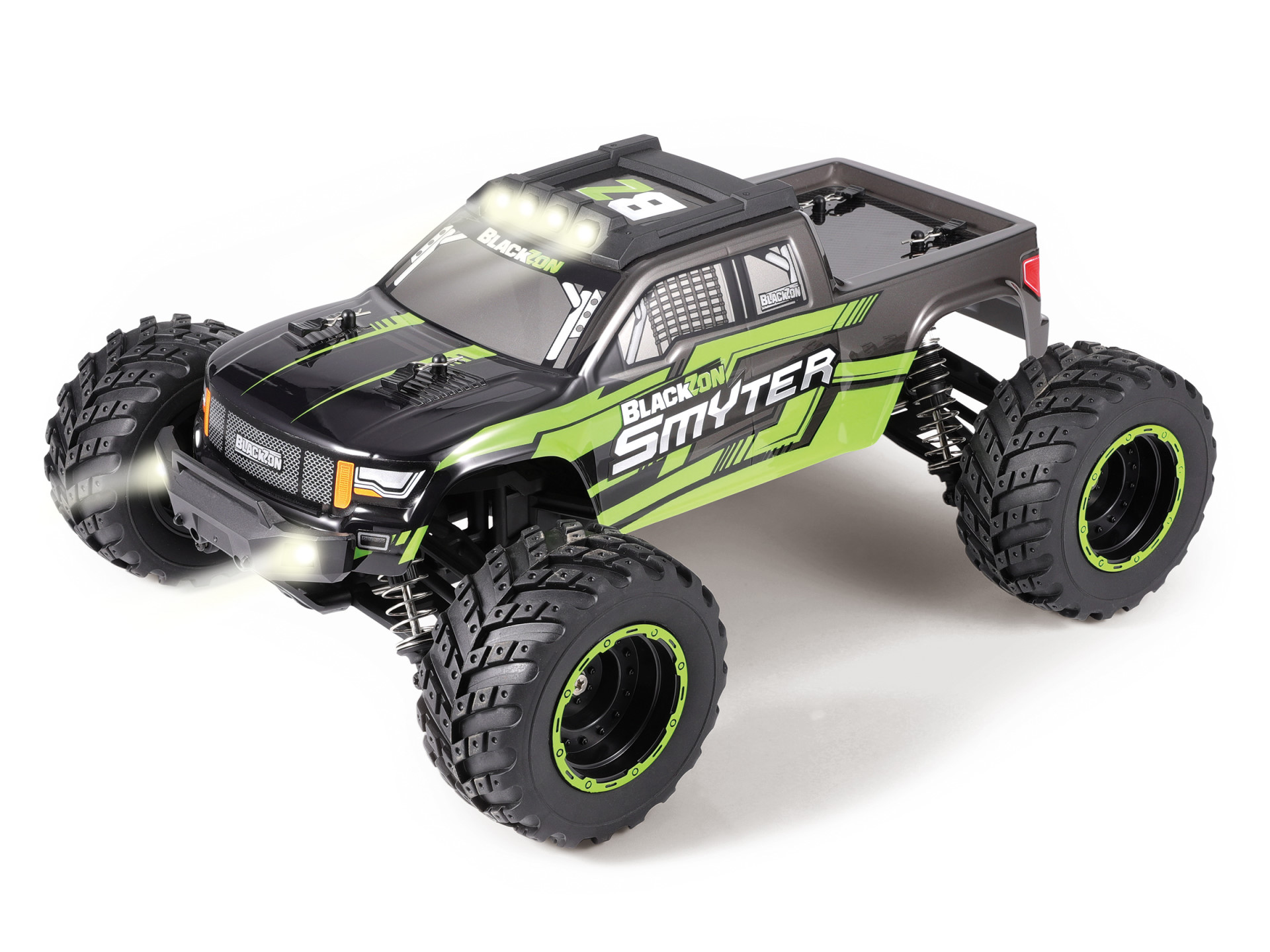 BLACKZON Smyter MT 1/12 4WD Elektro Monster Truck Grün 540110 - Abbildung 1
