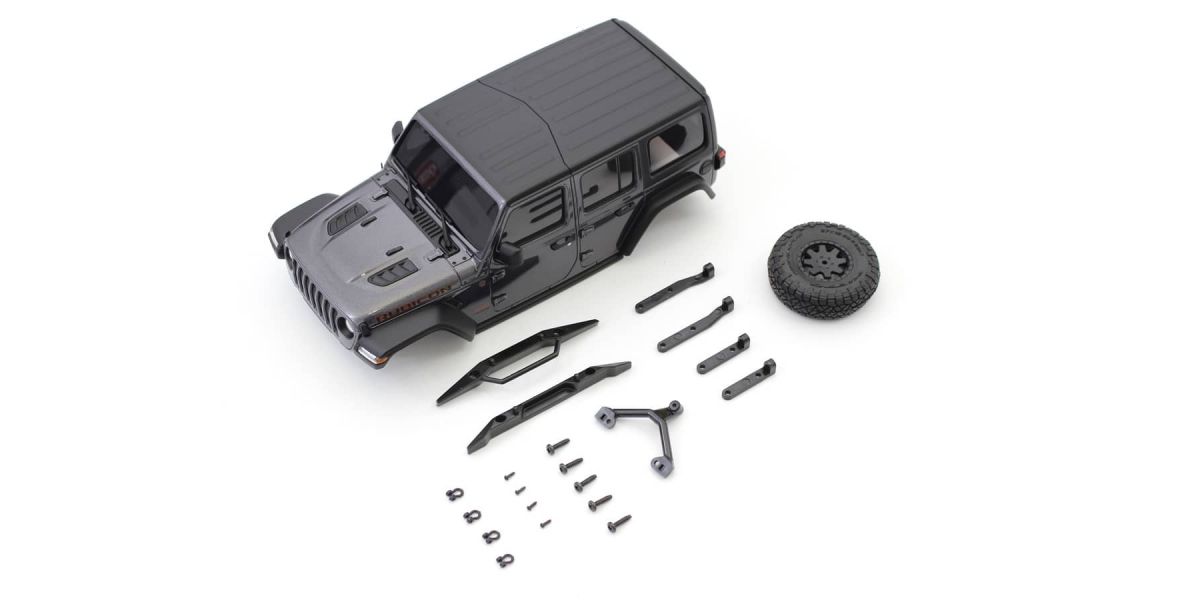 Kyosho Karosserie  Jeep Wrangler Rubicon Mini-Z 4X4 MX01 Grey MXB01GM