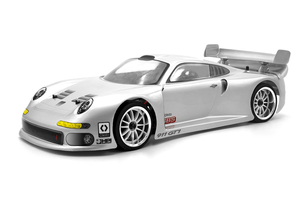 HPI Porsche 911 GT1 Karosserie klar 255WB (200mm) 160793