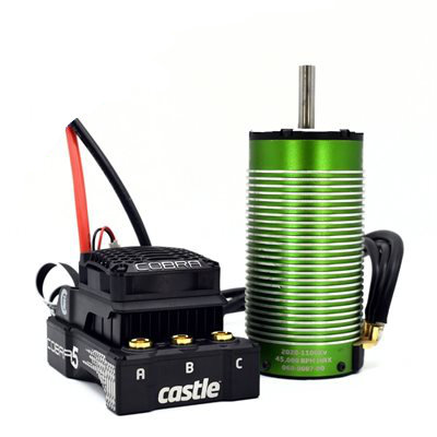 Castle Cobra 5 8S 33.6V ESC, 2028-1100KV Motor Combo 1/5 CC010-0179-02