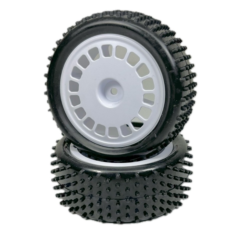 Absima 1:10 Buggy Räderset "Mini Pin" vorne weiß (2) 2500050