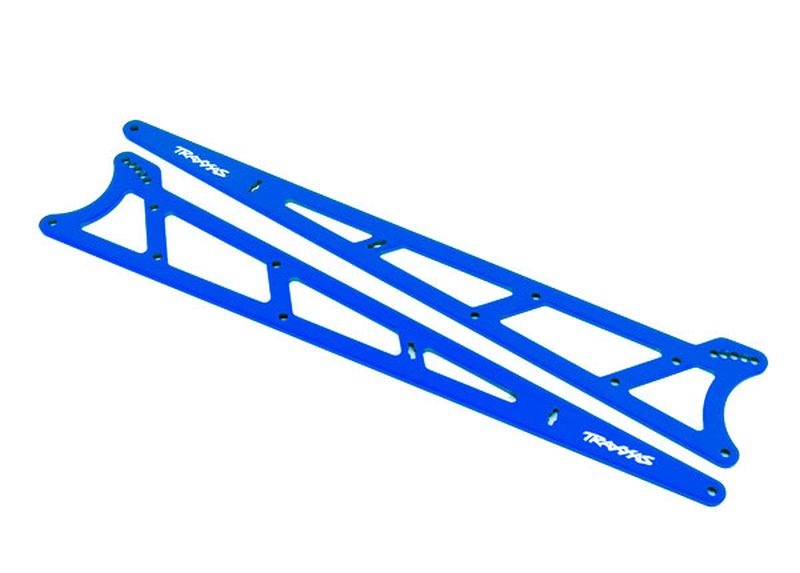 Traxxas Seitenplatten Wheelie Bar rot Alu (2) 9462X