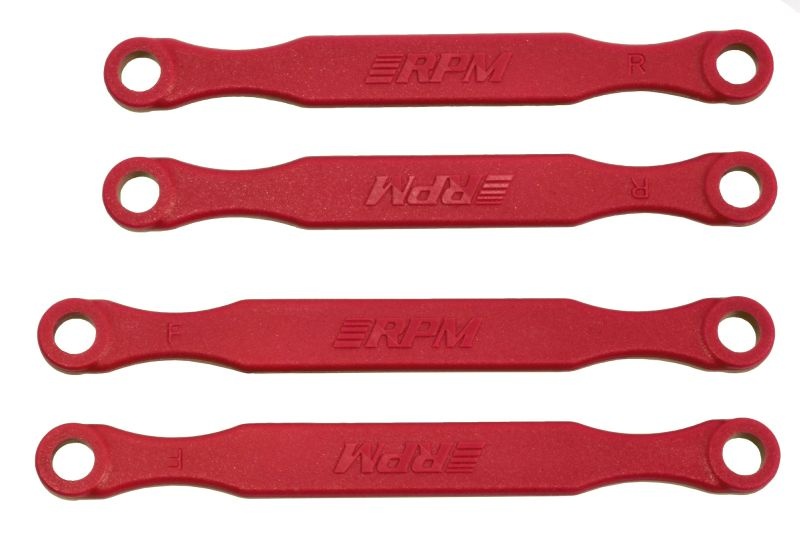 RPM Sturz-Link-Kit fix oben v/h rot für TRX 4x4 Slash, Rustler, Stampede, Bigfoot 72129