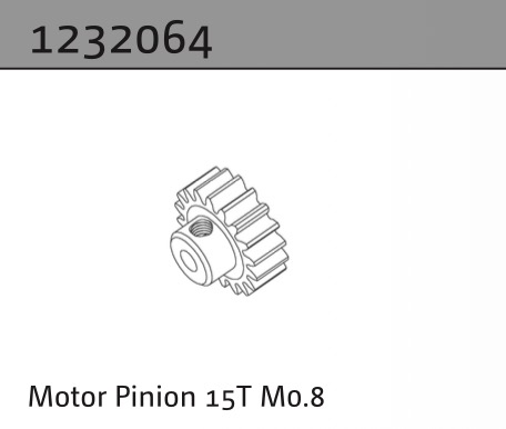 Absima Motorritzel 15T M0.8 1232064