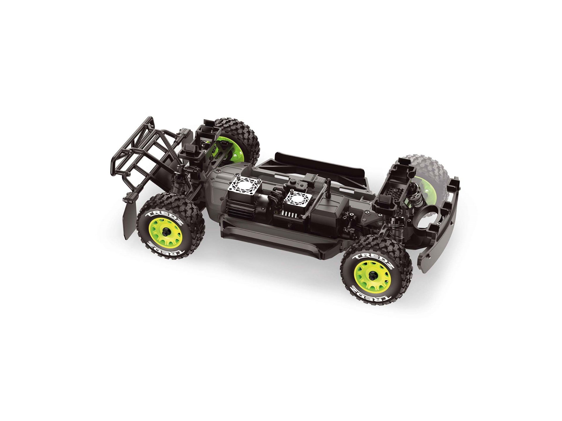 Maverick QByte SC Pro 1/12 Brushless Short Course Truck Fluoreszierend Grün MV151203 - Abbildung 4