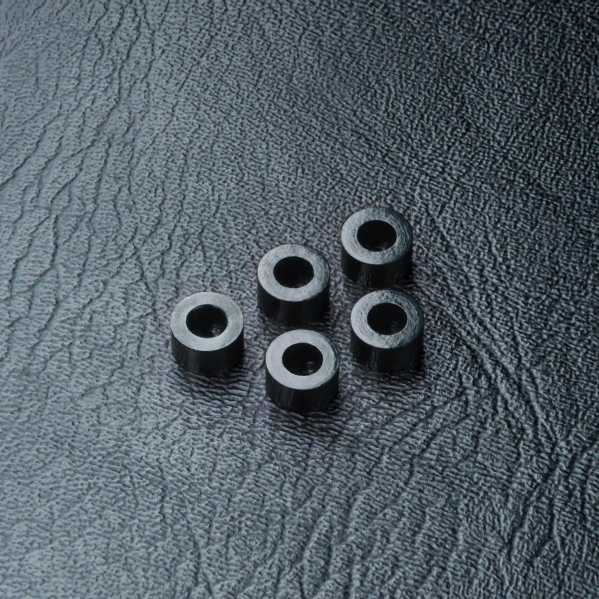 820028BK Beilagscheibe Alu 3x5.5x3.0mm schwarz (5 Stück)