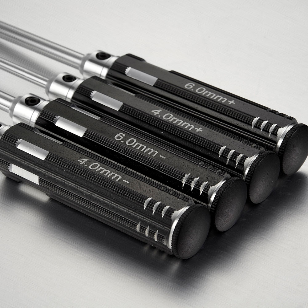 TT1604-05BK Schraubendreher Set Schlitz Kreuz PH 4mm / 6mm (2+2)