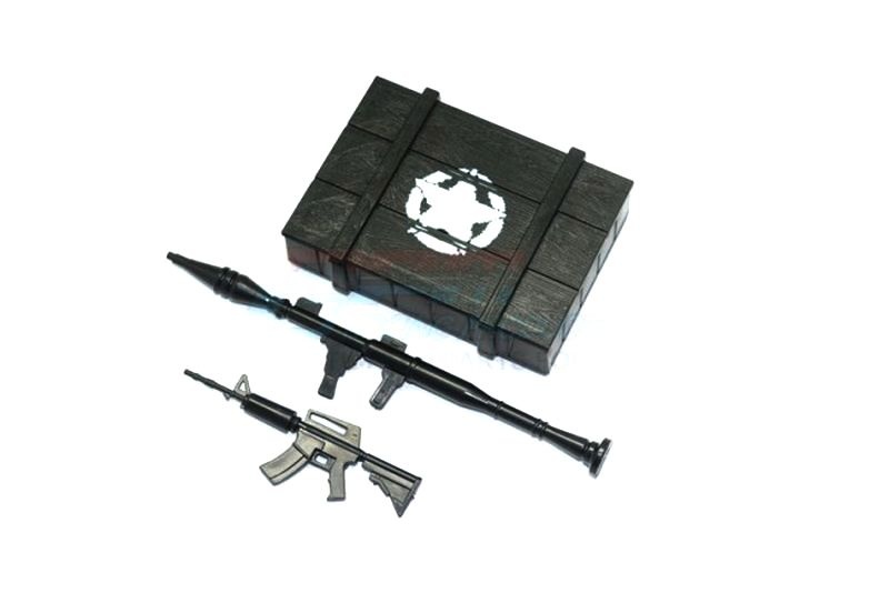 GPM Waffenbox (A) mit Waffen 1/10 Set Traxxas Traxxas4 & 6