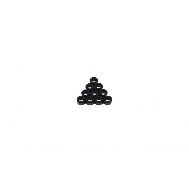 SAMIX Aluminium Beilagscheibe 3x2mm schwarz (10 Stk.)  W-004