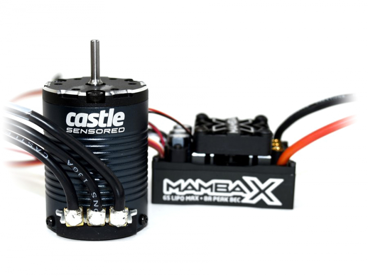 Castle MAMBA X Sensor ESC 25,2V WP, 1406-1900KV Combo Crawler 010-0155-08