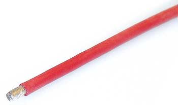 RS500RT Silikonkabel 1m Rot 2,5mm2 Außen d3.0mm