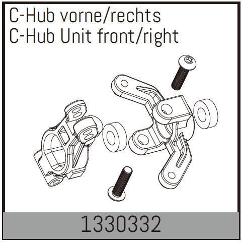 Absima C-Hub vorne/rechts 1330332