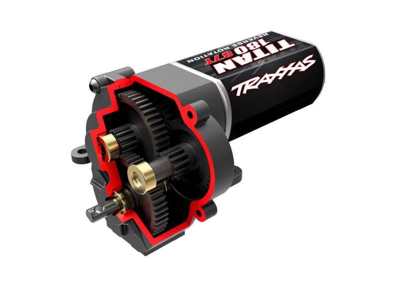 Traxxas Getriebe komplett (low range (crawl)) (40.3:1) incl. Titan 87T Motor 9791R