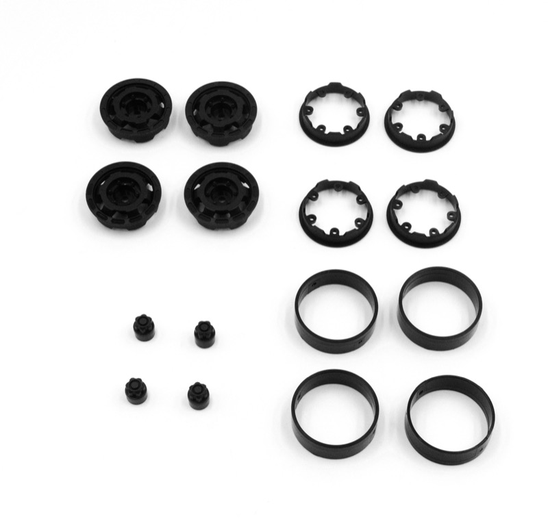 Hobby Plus CR-18P Truck 1.2"" Bead Lock Wheels (Black) 240442