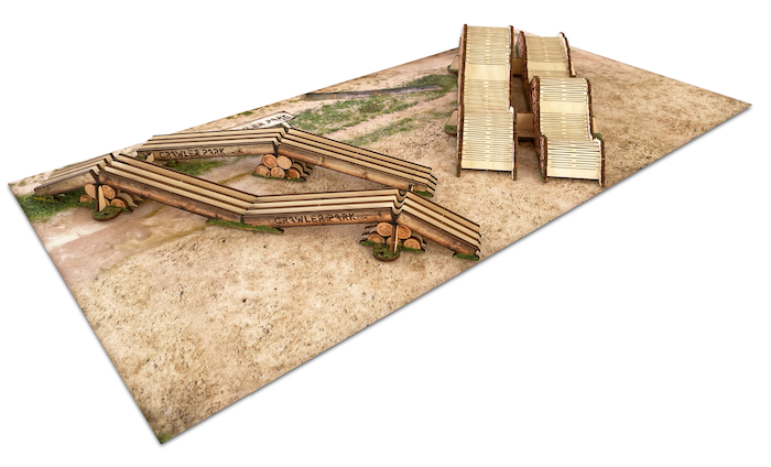 ToysWD Crawler Park: EXPOSITION KIT FOR SHOPS - MINI CARPET + 2 OBSTACLES (NFR) TWDKIT0005