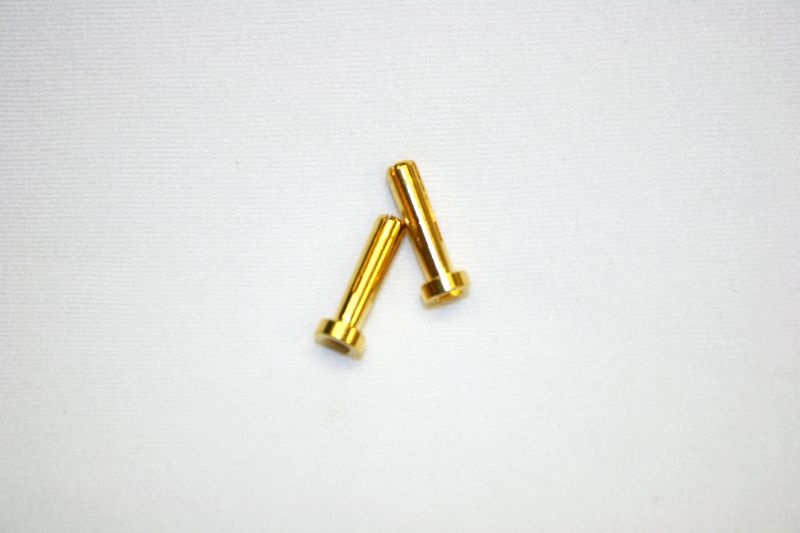 H-SPEED Goldkontaktstecker 4mm, L18mm (2) HSPP001