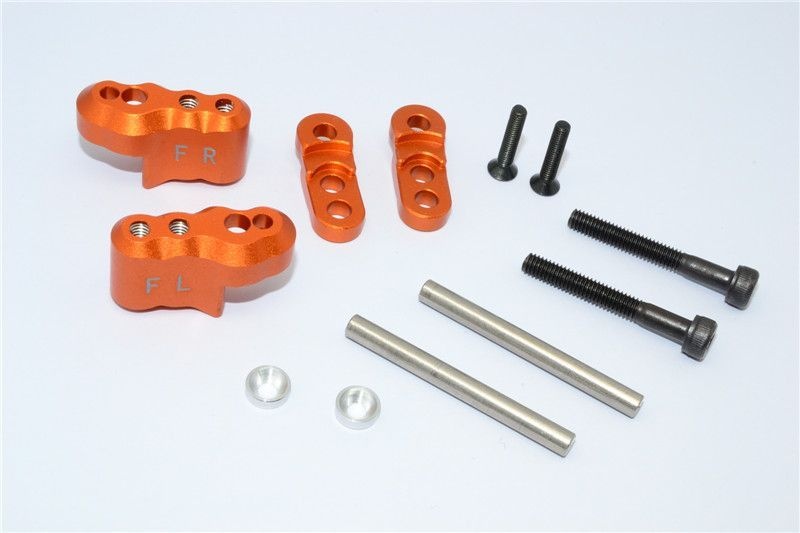 GPM Alu Dämpferbefestigung vorne orange Traxxas X-MAXX