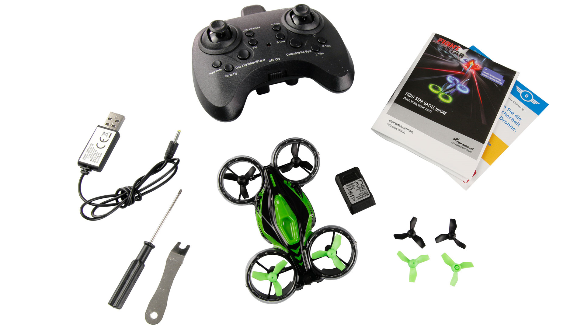 Amewi FightStar Battle Drone RTF grün 25346 - Abbildung 3