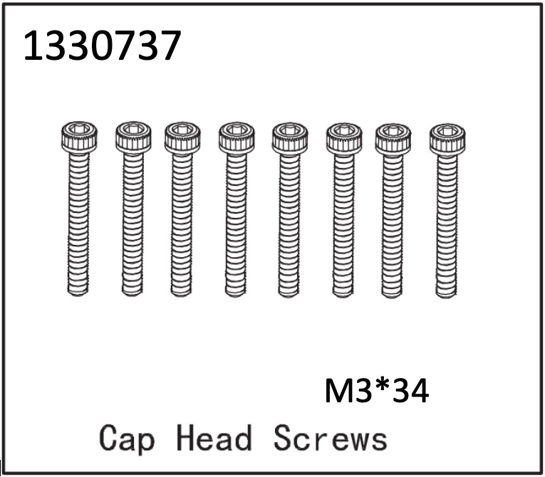 Absima Kopfschrauben M3*34 (8) - BronX 1330737