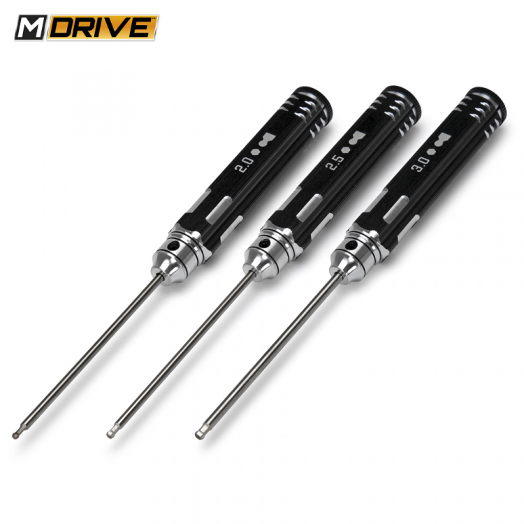 M-DRIVE Innensechskant Kugelkopf Set 2, 2.5 & 3mm MD22000