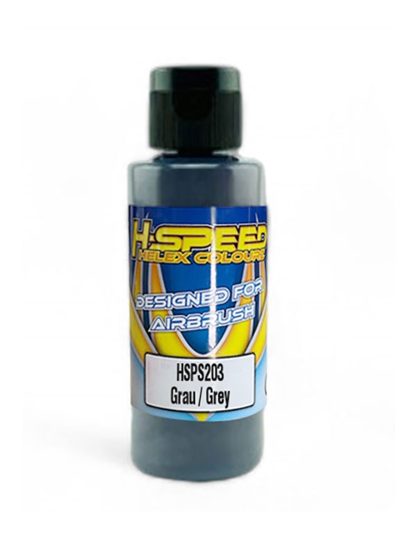 H-SPEED Lexan Airbrush Farbe 60 ml Grau / Grey HSPS203