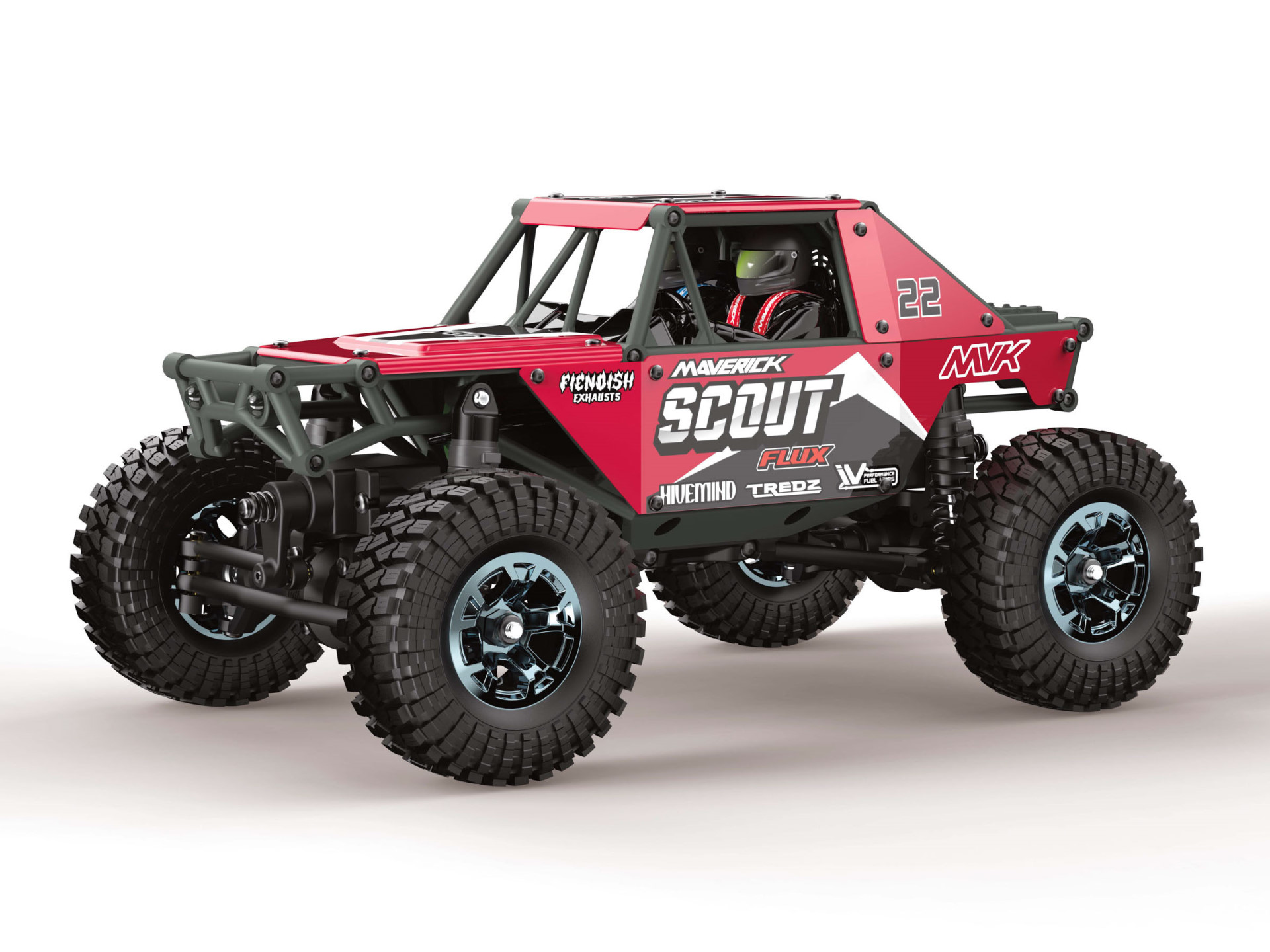Maverick Scout-24 Flux 1/24th Rock Crawler - Rot 151304 - Abbildung 1
