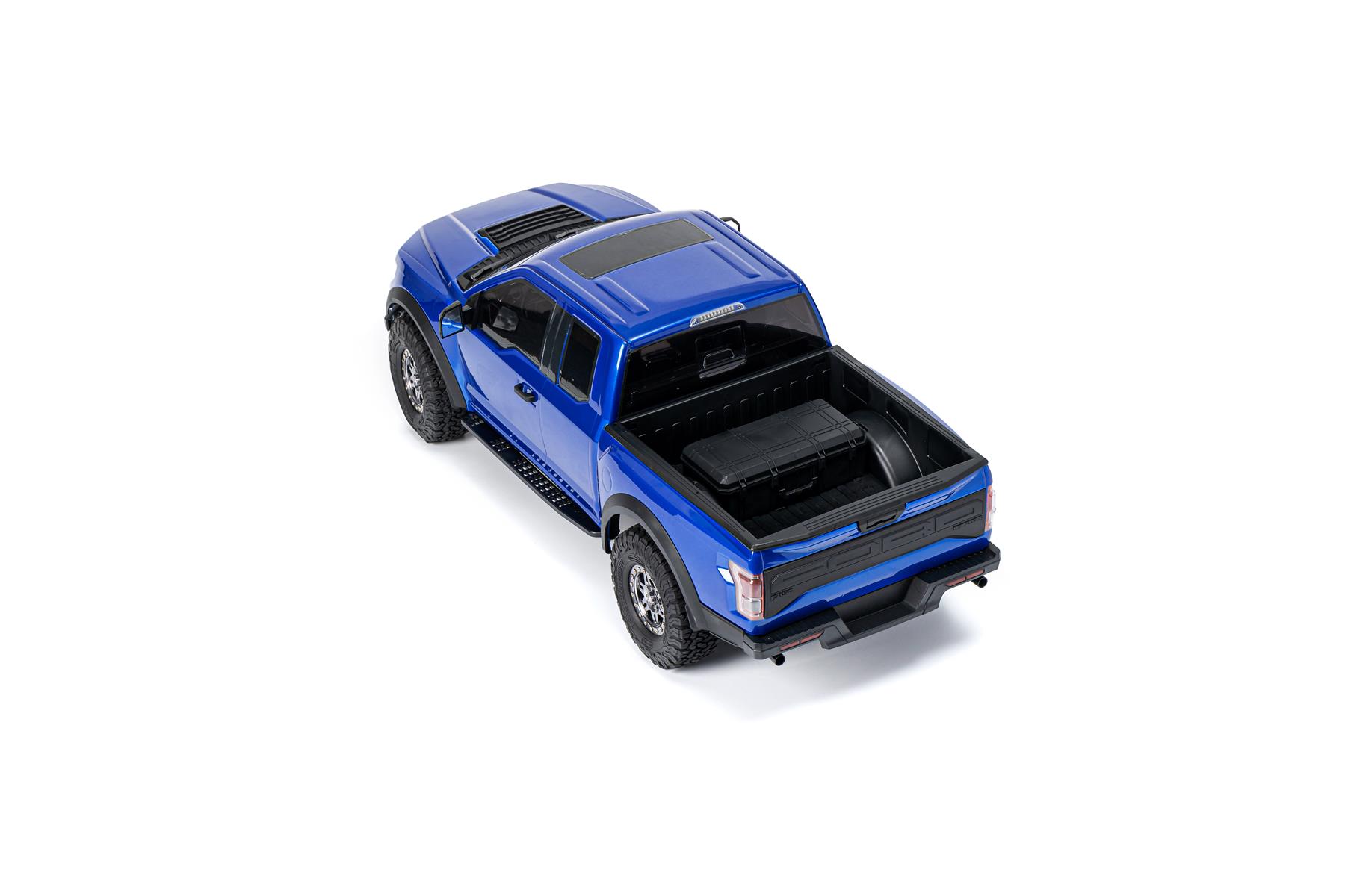 King Motor Ford 1/8 F-150 Raptor Crawler RTR mit DDF-350 Sender (Blau) TRF150U